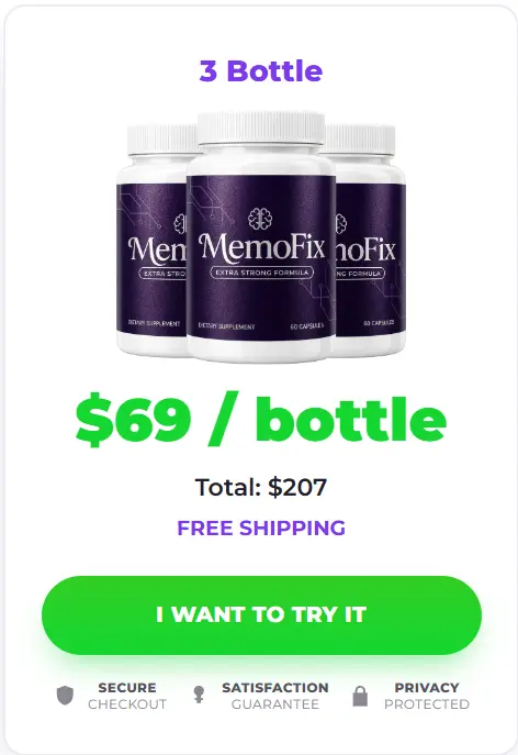 MemoFix order 3 bottles